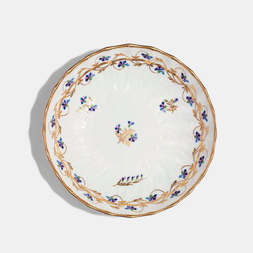 Royal Crown Derby Saucer, c.1790 and Gold Reflect Teacup