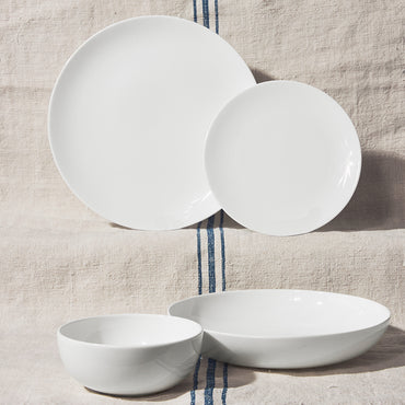 White Classic Dinner Set - 16 Piece