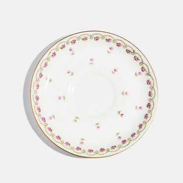 Crescent China Saucer, c.1900 and Gold Reflect Teacup