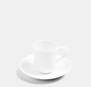 White Espresso Cup & Saucer
