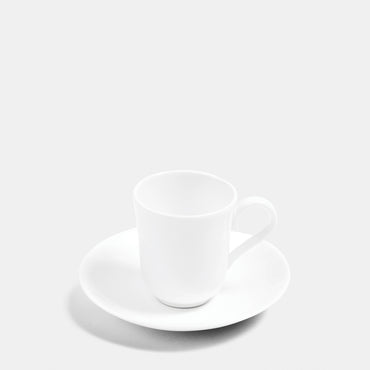White Espresso Cup & Saucer