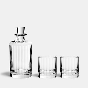 Fluted Whisky Set for Two