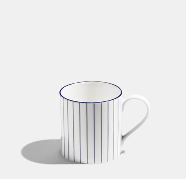 Pinstripe Mug - Cobalt