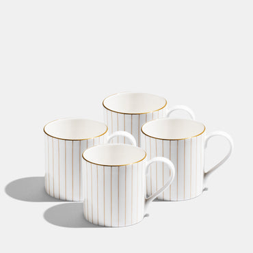 Pinstripe Mug - Gold
