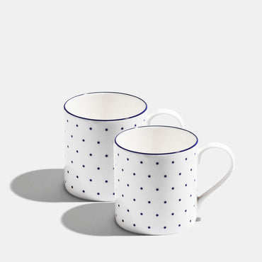 Polka Mug - Cobalt