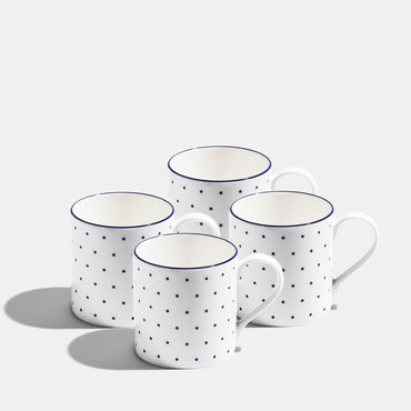 Polka Mug - Cobalt