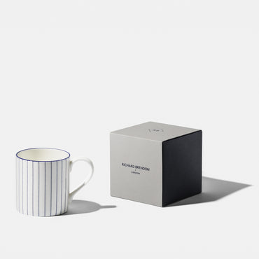 Pinstripe Mug - Cobalt