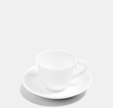 White Teacup & Saucer