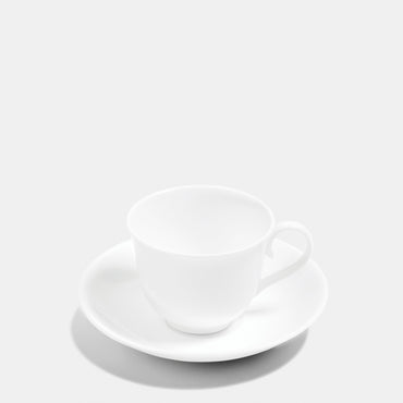 White Teacup & Saucer