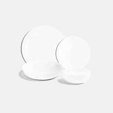 White Classic Dinner Set - 16 Piece