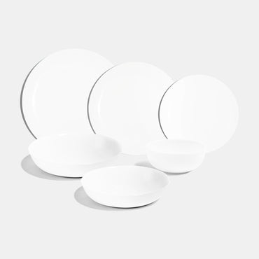 White Ultimate Dinner Set - 24 Piece