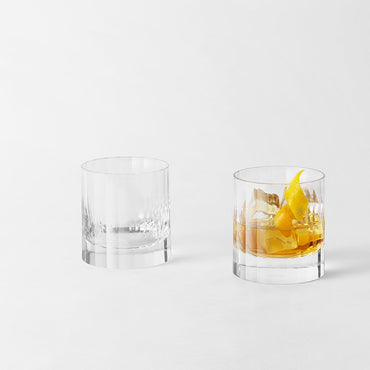 Richard Brendon Cut Crystal Fluted Double Old Fashioned Tumbler