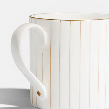 Pinstripe Mug - Gold