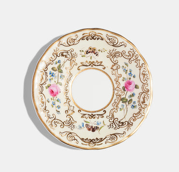 Copeland and Garrett Saucer, c.1840 and Gold Reflect Teacup