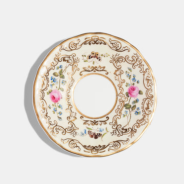 Copeland and Garrett Saucer, c.1840 and Gold Reflect Teacup