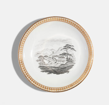 Maker Unknown Saucer, c.1820 and Gold Reflect Teacup