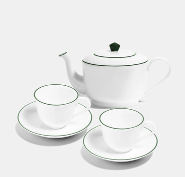 Tea for Two with Teacups - Line