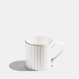 Pinstripe Mug - Gold