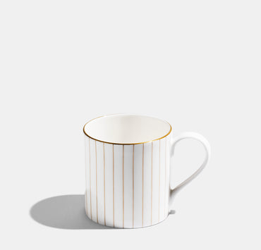 Pinstripe Mug - Gold