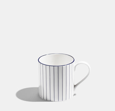 Pinstripe Mug - Cobalt