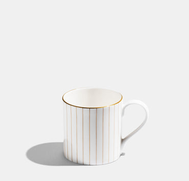 Pinstripe Mug - Gold
