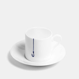 Straight Espresso Cup and Saucer - Hook
