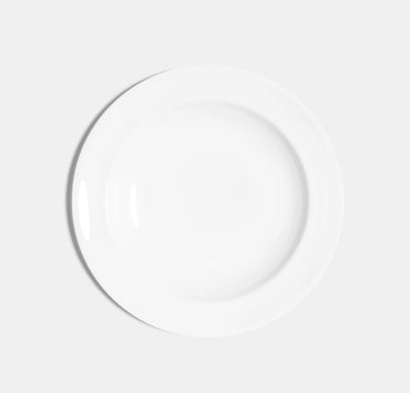 Medium Rimmed Bowl (23cm) - White
