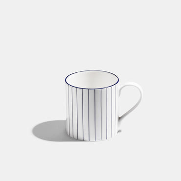 Pinstripe Mug- Cobalt