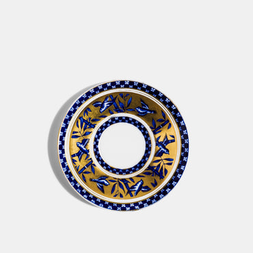 Coalport Saucer, c.1880 and Gold Reflect Teacup