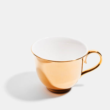 V&A Dragon Flower Reflect Gold Teacup and Saucer Set