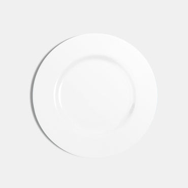 Rimmed Side Plate (23cm) - White