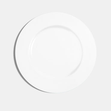 Rimmed Dinner Plate (27cm) - White