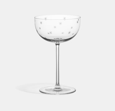 Star Cut Coupe Glass (set of 2) - The Cocktail Collection